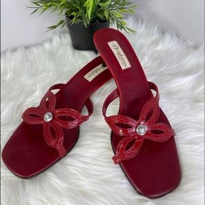 Brighton Kelli Red Leather Sandals